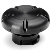 Grooved GM LS Engine Oil Cap - Black