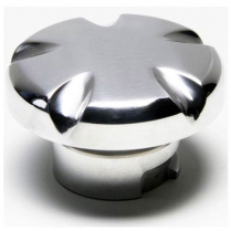 Grooved GM LS Engine Oil Cap - Polished