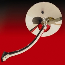 Fatties Curved Mirror Arms - L&R Pair Polished