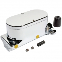 1-1/8" Bore Master Cylinder for Disc/Disc - Chrome