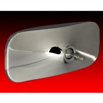 Fatties 1.75"x4.5" Rect Mirror Head- Polished 10-32 Thread