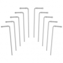 Stainless 10" x .375" 90 Degree Exhaust Hanger - Set of 10