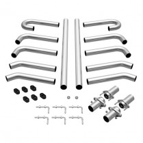 Stainless Steel Hot Rod Exhaust Kit - 2-1/4" Diameter