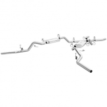 1966-72 Chevy/GMC P/U 2.5" Street Series Cross-Back Exhaust