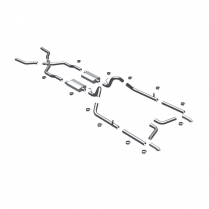 1955-57 Chevy Pass Car 2.5" Street Cross-Back Exhaust