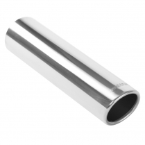 Polished Exhaust Tip 15 Deg Rolled Tip- 3.5"x 12"x 3" Outlet