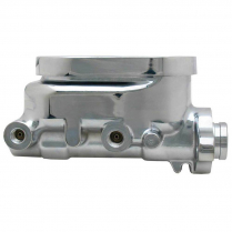 GM 1" Chrm Alum Bore Flat Top Master Cylinder-3/8" Ports
