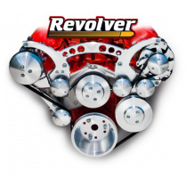 GM BB 409 Alt, A/C & Remote PS Revolver Drive Kit - Polished