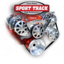 GM Sm Block Sport Track Ultra V-Belt Pulley Bracket Kit SWP
