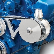 Ford 351C Power Steering Bracket Assembly - Polished