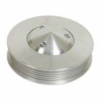 Chrysler BB Power Steering Bolt-On Serp Pulley - Satin Alum