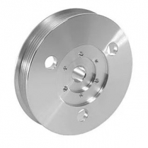 Power Steering 6-Groove Serp Bolt-On Keyway Pulley - Satin