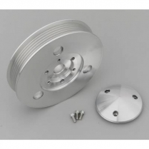 Power Steering Serpentine Press-On Pulley - Clear Coated