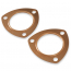Universal 2.5" 3 Hole Copper Collector Gasket - Pair