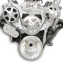 SB Chevy 8-Rib S-Drive Serpentine Kit w/o P/S - Machined