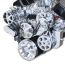 BB Chevy 8-Rib S-Drive Serp Kit w/Billet Res - Clear Coated