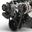 BB Chevy 8-Rib S-Drive Serp Kit w/o P/S - Gloss Black