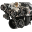 LS Chevy 8-Rib S-Drive Serp Kit wo AC w/Billet Res Gloss Blk