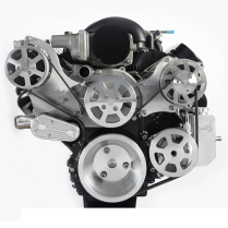 LS 8-Rib S-Drive Serp Kit A/C with Billet Res - Machined
