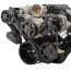LS Chevy 8-Rib S-Drive Serp Kit for Remote Res - Black Anod