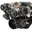LS Chevy 8-Rib S-Drive Serp Kit for Remote Res - Gloss Black