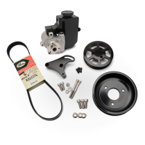 LT1 Gen V Power Steering Kit with Billet Res - Gloss Black
