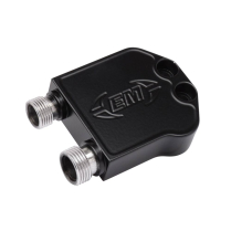 SD7 Sanden A/C Compressor Manifold - Matte Black