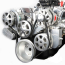 BB Chevy S-Drive Serpentine Kit with Billet Res - Clear Anod