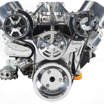 BB Chevy S-Drive Serp Kit no Power Steering - Polished