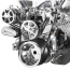 BB Chevy S-Drive Serp Kit no Power Steering - Polished