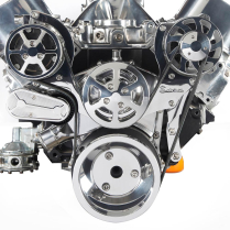SB Chevy S-Drive Serp Kit no Power Steering - Polished