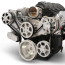 LS Chevy S-Drive Serp Kit with Plastic Res - Clear Anodized