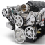 LS Chevy S-Drive Serp Kit for Remote P/S Res - Clear Anod