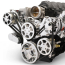 LS Chevy S-Drive Serp Kit for Remote P/S Res - Clear Coat