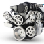 LS Chevy S-Drive Serp Kit w/o A/C with Billet Res - Machined