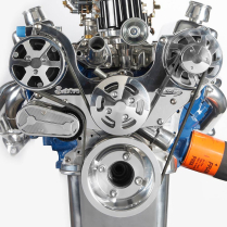 SB Ford S-Drive Serp Kit no Power Steering - Clear Coated