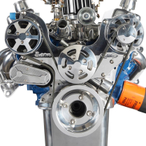 SB Ford S-Drive Serp Kit no Power Steering - Polished