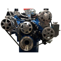 Ford 351C S-Drive Serp Kit with Billet Reservoir - Machined
