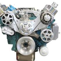 BB Mopar S-Drive Serp Kit with Billet Reservoir - Machined