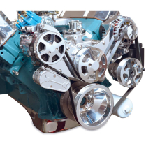 BB Mopar S-Drive Serp Kit with Plastic Reservoir - Polished