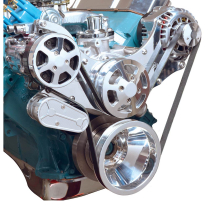 BB Mopar S-Drive Serp Kit w/o Power Steering - Clear Coat
