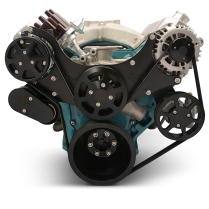BB Mopar S-Drive Serp Kit wo A/C for Remote Res - Matte Blk