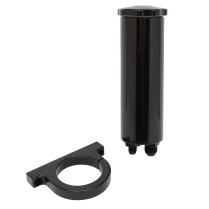 Round Power Steering Reservoir Tank - Gloss Black