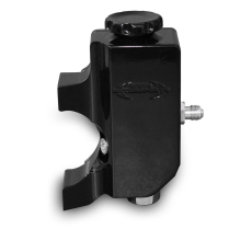 Billet Power Steering Clip-On Reservoir Tank - Black Anod