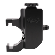 Billet Power Steering Clip-On Reservoir Tank - Matte Black