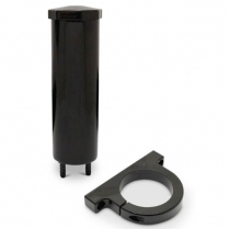 Billet Aluminum Radiator Overflow Tank - Gloss Black