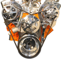 SB Chevy V-Drive Pulley Kit w/o Power Steering - Polished