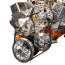 SB Chevy V-Drive Kit w/o A/C for Remote Reservoir - Polished