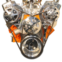 BB Chevy V-Drive Pulley Kit w/o Power Steering - Polished