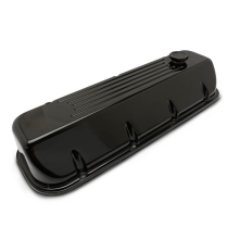 BB Chevy Ball Milled Angled Cut Valve Covers - Gloss Black